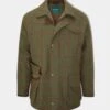 Combrook Men's Waterproof Tweed Coat In Reed - Regular Fit -Elegant Wear World Combrook Mens Tweed Waterproof Coat Reed