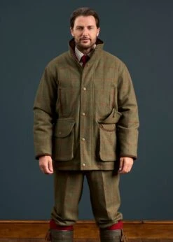 Combrook Men's Tweed Shooting Field Coat In Reed - Shooting Fit 11 Combrook Men's Tweed Shooting Field Coat In Reed - Shooting Fit -Elegant Wear World Combrook Mens Tweed Waterproof Field Coat Reed 3