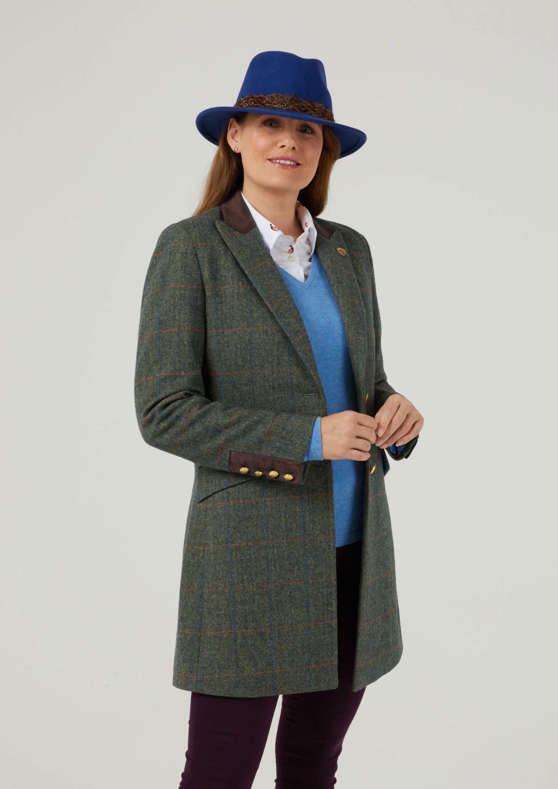 Elegant Wear World -Elegant Wear World Combrook Midlength Coat Spruce 02 scaled 1