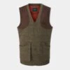 Combrook Men's Tweed Shooting Waistcoat In Teak - Shooting Fit -Elegant Wear World Combrook Tweed Shooting Waistcoat Teak 5