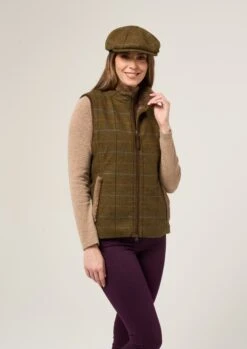 Combrook Ladies Tweed Gilet In Hazel - Regular Fit -Elegant Wear World Combrook Womens Tweed Gilet Hazel d999edb8 3c56 4dcb 910b af57e65ab18c