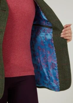 Combrook Ladies Tweed Shooting Waistcoat In Heath - Regular Fit -Elegant Wear World Combrook Womens Tweed Shooting Waistcoat Heath 3