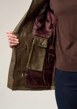 Didsmere Ladies Technical Tweed Coat In Pine - Regular Fit -Elegant Wear World Didsmere Womens Shooting Coat Pine 3