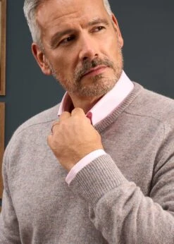 Dorset Men's Lambswool Jumper In Fusion - Classic Fit -Elegant Wear World Dorset Mens Lambswool Crew Necj Jumper Fusion 2