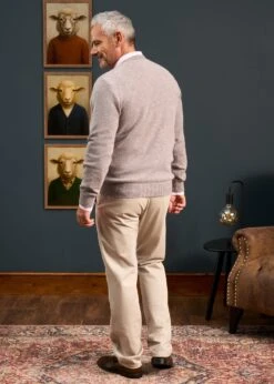 Dorset Men's Lambswool Jumper In Fusion - Classic Fit -Elegant Wear World Dorset Mens Lambswool Crew Necj Jumper Fusion 4