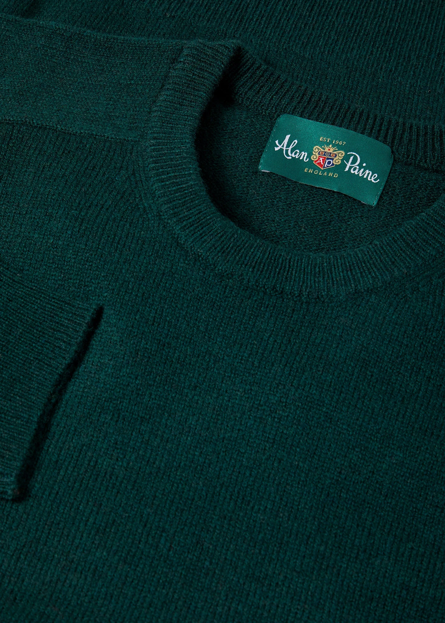 Dorset Men's Lambswool Jumper In Tartan Green - Classic Fit 2 Dorset Men's Lambswool Jumper In Tartan Green - Classic Fit - Image 2