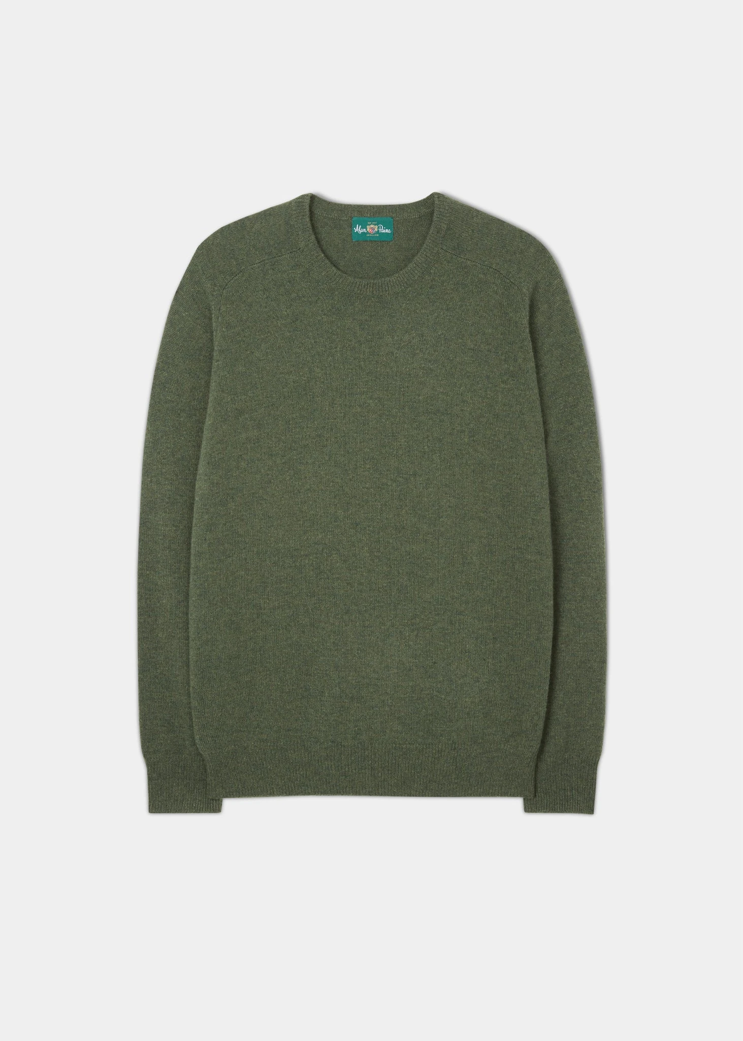 Dorset Men's Lambswool Jumper In Rosemary - Classic Fit 1 Dorset Men's Lambswool Jumper In Rosemary - Classic Fit