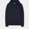Gaisby Cotton Merino Hoodie In Dark Navy -Elegant Wear World Gaisby Cotton Merino Hoodie Dark Navy