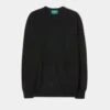 Brisbane Geelong Wool Jumper In Black - Regular Fit -Elegant Wear World Geelong Wool Jumper Black 1