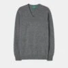 Albury Geelong Wool Jumper In Derby - Regular Fit -Elegant Wear World Geelong Wool Sweater Derby 1