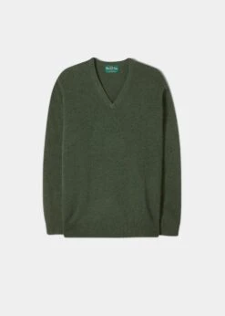 Albury Geelong Wool Jumper In Rosemary - Regular Fit