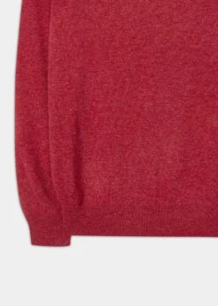 Brisbane Geelong Wool Jumper In Poppy Melange - Regular Fit 17 Brisbane Geelong Wool Jumper In Poppy Melange - Regular Fit -Elegant Wear World Geelong Wool Sweater Poppy 3