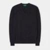 Haddington Cashmere Jumper In Charcoal - Regular Fit 12 Haddington Cashmere Jumper In Charcoal - Regular Fit -Elegant Wear World Haddington Mens Cashmere Jumper Charcoal