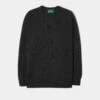 Hampshire Men's Lambswool Jumper In Charcoal - Classic Fit 5 Hampshire Men's Lambswool Jumper In Charcoal - Classic Fit -Elegant Wear World Hampshire Lambswool Saddle Shoulder Charcoal Jumper