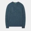 Hampshire Lambswool Jumper In Hunter - Classic Fit -Elegant Wear World Hampshire Lambswool Saddle Shoulder Hunter Jumper