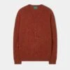 Kilsyth Men's Lambswool Jumper In Ember - Regular Fit -Elegant Wear World Kilsyth Mens Lambswool Jumper In Ember