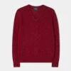 Kilsyth Men's Lambswool Jumper In Poppy - Regular Fit -Elegant Wear World Kilsyth Mens Lambswool Jumper Poppy