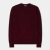 Kilsyth Men's Lambswool Jumper In Red Velvet - Regular Fit 21 Kilsyth Men's Lambswool Jumper In Red Velvet - Regular Fit -Elegant Wear World Kilsyth Mens Lambswool Jumper Red Velvet