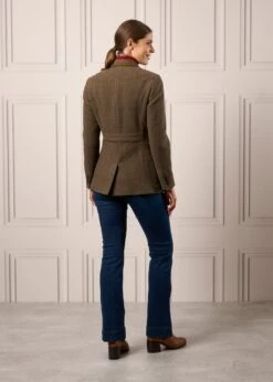 Surrey Ladies Tweed Blazer In Hemlock - Regular Fit -Elegant Wear World Ladies Tweed Blazer Surrey Hemlock 3