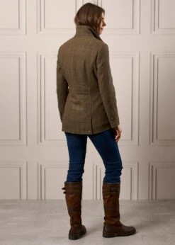 Surrey Ladies Tweed Coat In Hemlock - Regular Fit -Elegant Wear World Ladies Tweed Jacket Surrey Hemlock 4