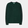 Kilsyth Men's Lambswool Jumper In Tartan Green - Regular Fit -Elegant Wear World Lambswool Jumper Tatan Green