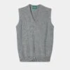 Norfolk Men's Lambswool Slipover In Grey Mix - Classic Fit -Elegant Wear World Lambswool Slipover Sweater Grey Mix
