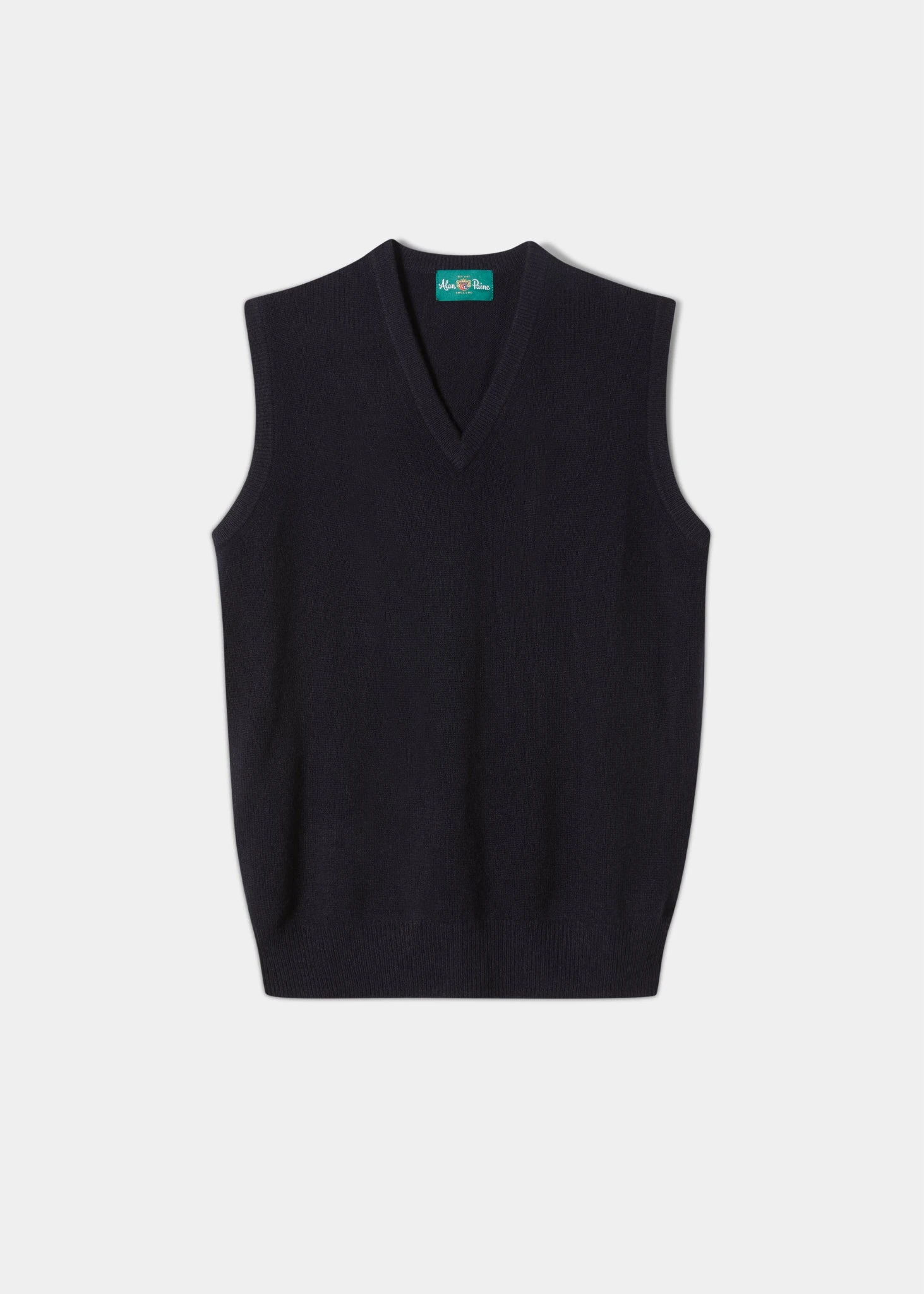 Norfolk Men's Lambswool Slipover In Navy - Classic Fit 1 Norfolk Men's Lambswool Slipover In Navy - Classic Fit