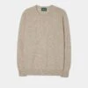 Dorset Men's Lambswool Jumper In Cobble - Classic Fit -Elegant Wear World Lambswool Sweater Dorset Cobble