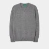 Dorset Men's Lambswool Jumper In Grey Mix - Classic Fit -Elegant Wear World Lambswool Sweater Dorset Grey Mix
