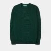 Dorset Men's Lambswool Jumper In Tartan Green - Classic Fit -Elegant Wear World Lambswool Sweater Dorset Tartan Green