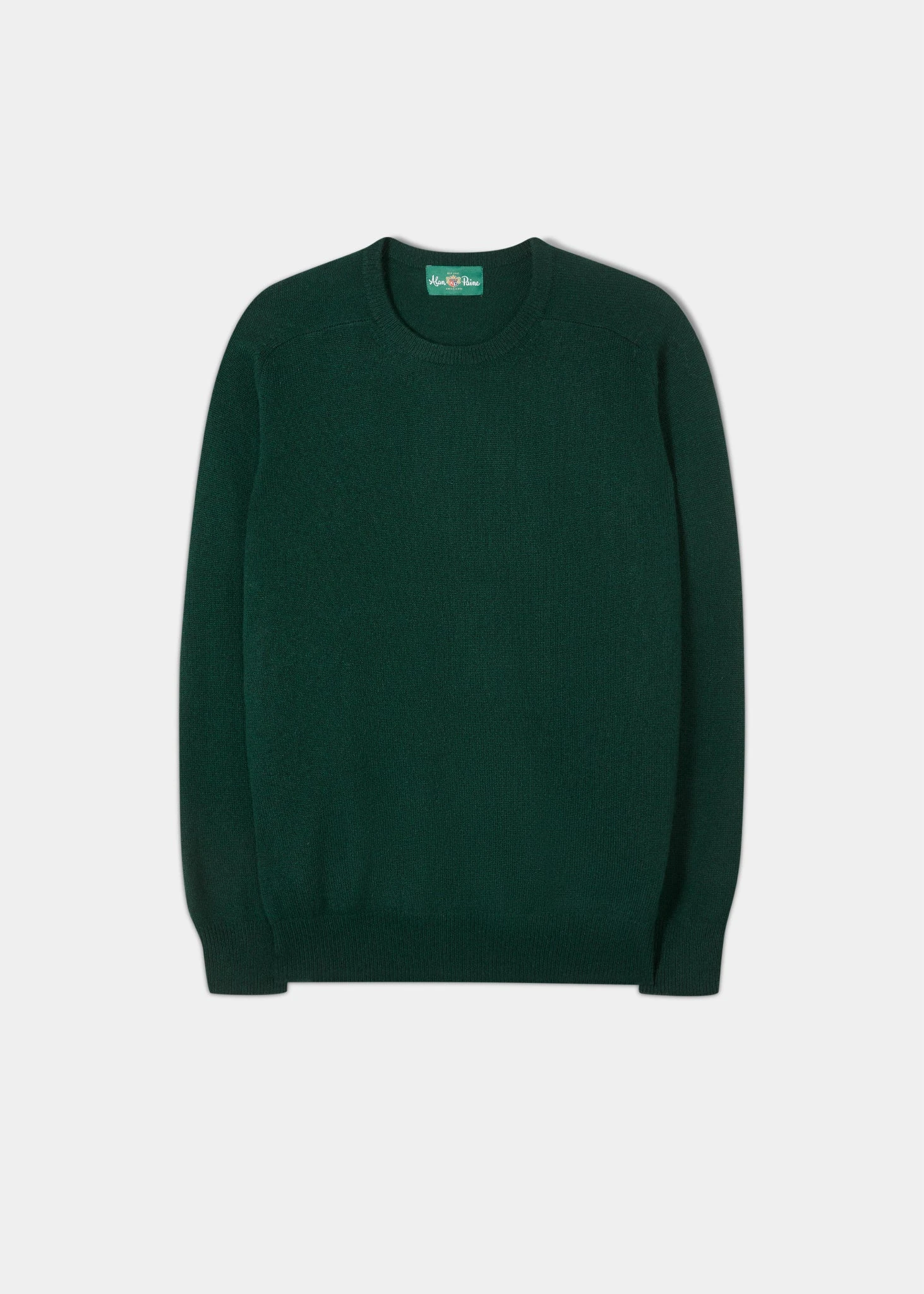 Dorset Men's Lambswool Jumper In Tartan Green - Classic Fit 1 Dorset Men's Lambswool Jumper In Tartan Green - Classic Fit
