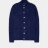 Landford Men's Lambswool Buttoned Jumper In Indigo - Regular Fit -Elegant Wear World Landford Mens Lambswool Buttoned Jumper Indigo