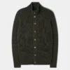 Landford Men's Lambswool Buttoned Jumper In Seaweed - Regular Fit -Elegant Wear World Landford Men s Lambswool Buttoned Jumper In Seaweed
