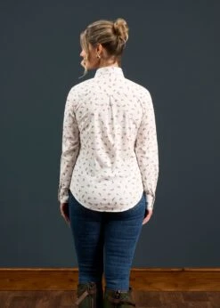 Lawen Ladies Printed Cotton Shirt - Dog & Duck Design -Elegant Wear World Lawen Ladies Printed Cotton Shirt Dog and Duck Design 3