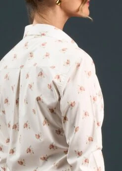 Lawen Ladies Printed Cotton Shirt - Floral Print -Elegant Wear World Lawen Ladies Printed Cotton Shirt Floral Print 4