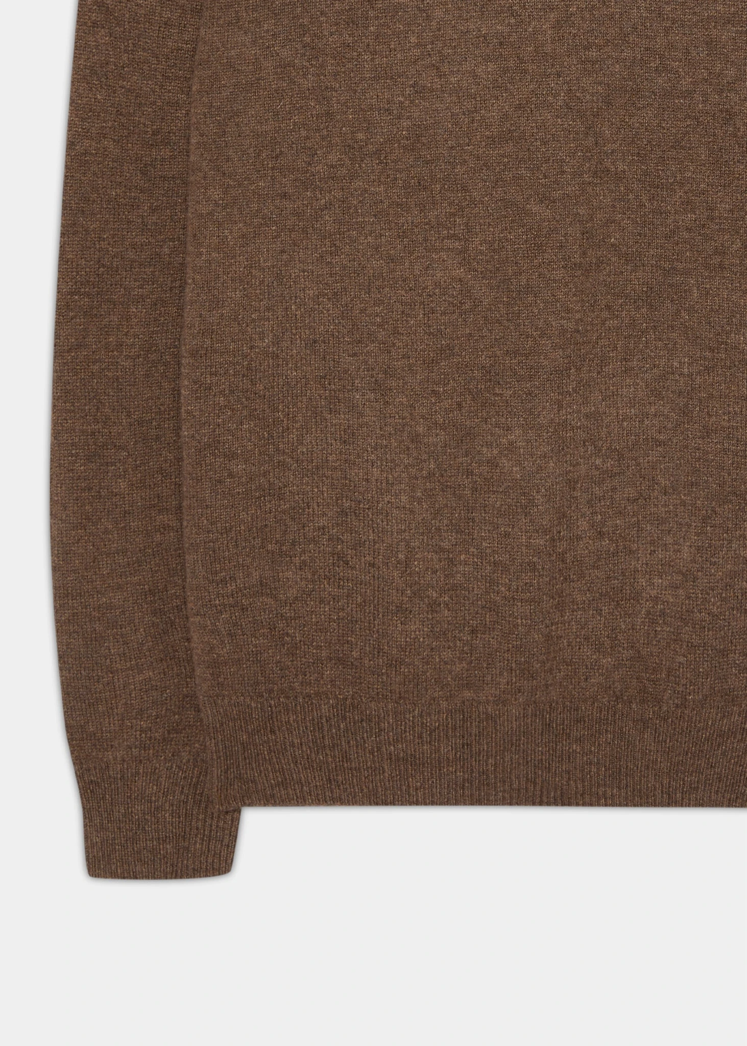 Lenzie Men's Lambswool Jumper In Tobacco - Regular Fit 3 Lenzie Men's Lambswool Jumper In Tobacco - Regular Fit - Image 3
