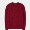 Lenzie Men's Lambswool Jumper In Poppy - Regular Fit 10 Lenzie Men's Lambswool Jumper In Poppy - Regular Fit -Elegant Wear World Lenzie Mens Lambswool Jumper Poppy