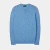 Leysmill Cotton Cashmere Jumper In Carolina Blue -Elegant Wear World Leysmill Cotton Cashmere Jumper Carolina Blue