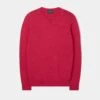 Leysmill Cotton Cashmere Jumper In Raspberry -Elegant Wear World Leysmill Cotton Cashmere Jumper Raspberry