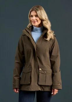 Lockwood Ladies Jacket In Olive -Elegant Wear World Lockwood Ladies Jacket Olive 2