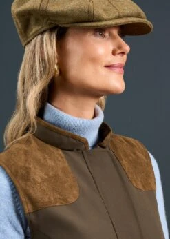 Lockwood Ladies Shooting Waistcoat In Olive -Elegant Wear World Lockwood Ladies Shooting Waistcoat Olive 4