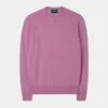 Men's Geelong Lambswool Crew Neck Jumper In Pink Haze - Regular Fit -Elegant Wear World MENS GEELONG LAMBSWOOL CREW NECK JUMPER PINK HAZE