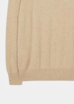 Melfort Cashmere Jumper In Linen - Regular Fit -Elegant Wear World Melfort Cashmere Jumper Linen 3