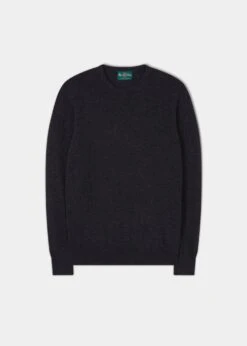 Melfort Cashmere Jumper In Charcoal - Regular Fit