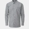 Men's Cotton Button Down Blue Small Check Shirt - Regular Fit. -Elegant Wear World Mens Cotton Button Down Shirt Small Blue Check