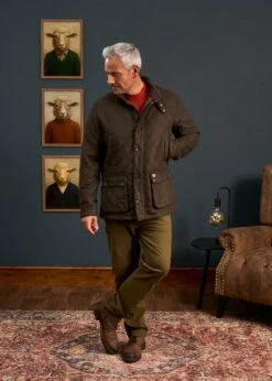 Felwell Men's Quilted Jacket In Olive - Regular Fit -Elegant Wear World Mens Quilted Jacket Olive 1 52d84907 7bce 41e1 8c29 fe2bb4dfc1ba