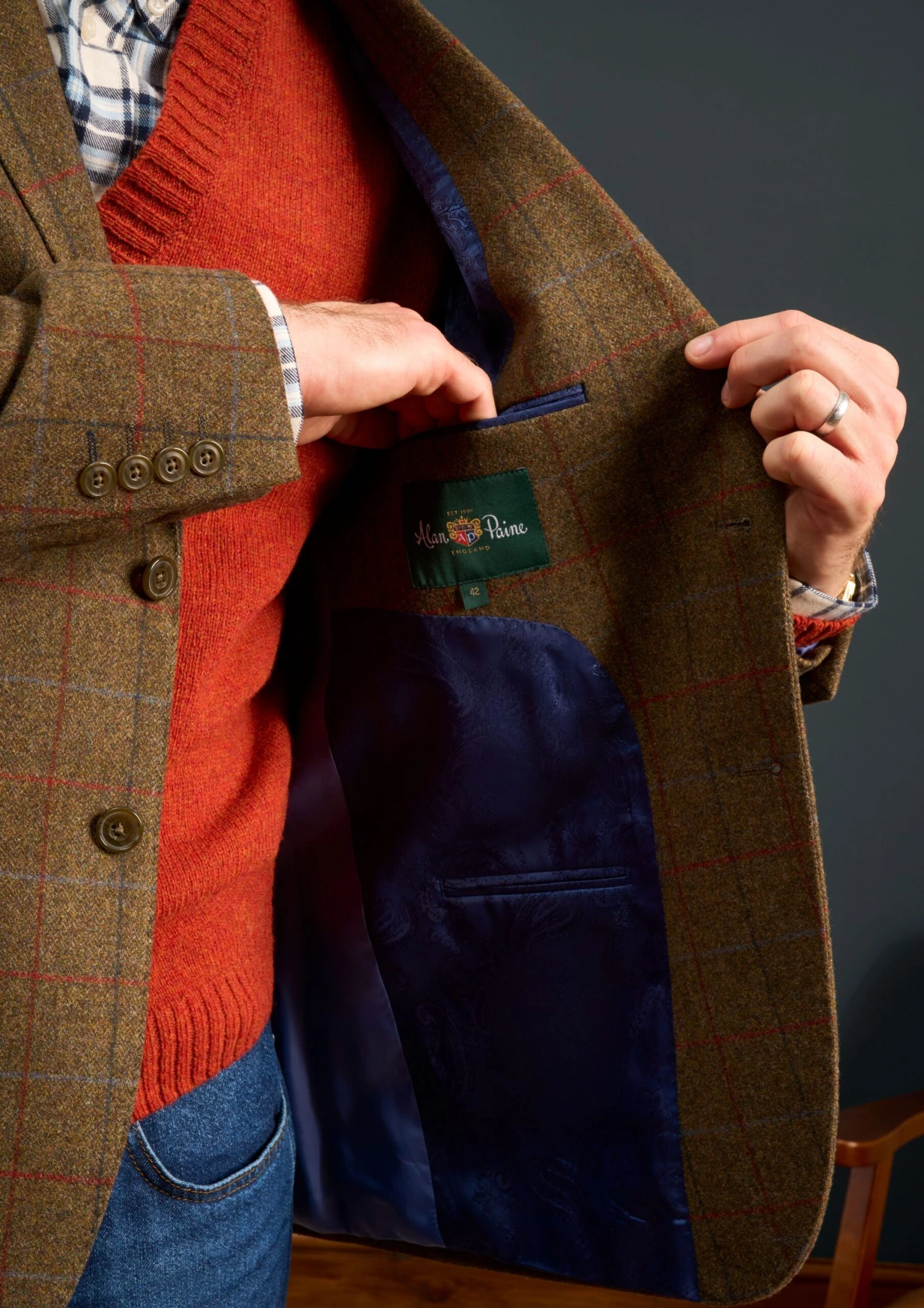 Surrey Tweed Lined Blazer In Hawkswood - Regular Fit 4 Surrey Tweed Lined Blazer In Hawkswood - Regular Fit - Image 4