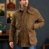Surrey Waterproof Tweed Coat In Hawkswood - Shooting Fit 5 Surrey Waterproof Tweed Coat In Hawkswood - Shooting Fit -Elegant Wear World Mens Tweed Coat Green Check fotor 202509089842