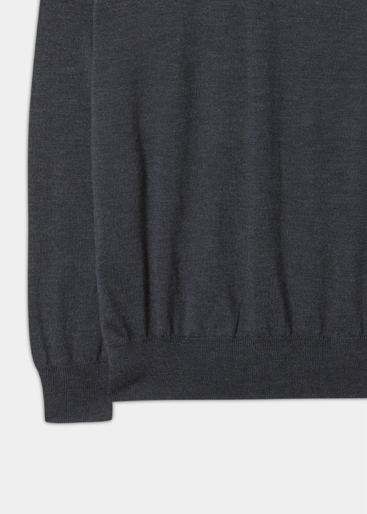 Radstone Men's Merino Wool Jumper In Charcoal - Regular Fit 3 Radstone Men's Merino Wool Jumper In Charcoal - Regular Fit - Image 3