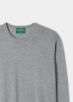 Radstone Men's Merino Wool Jumper In Grey Mix - Regular Fit -Elegant Wear World Merino Wool Jumper Grey Mix 1